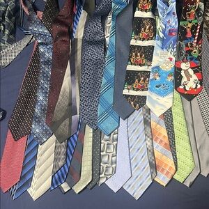 36 Assorted Colorful Ties Collection